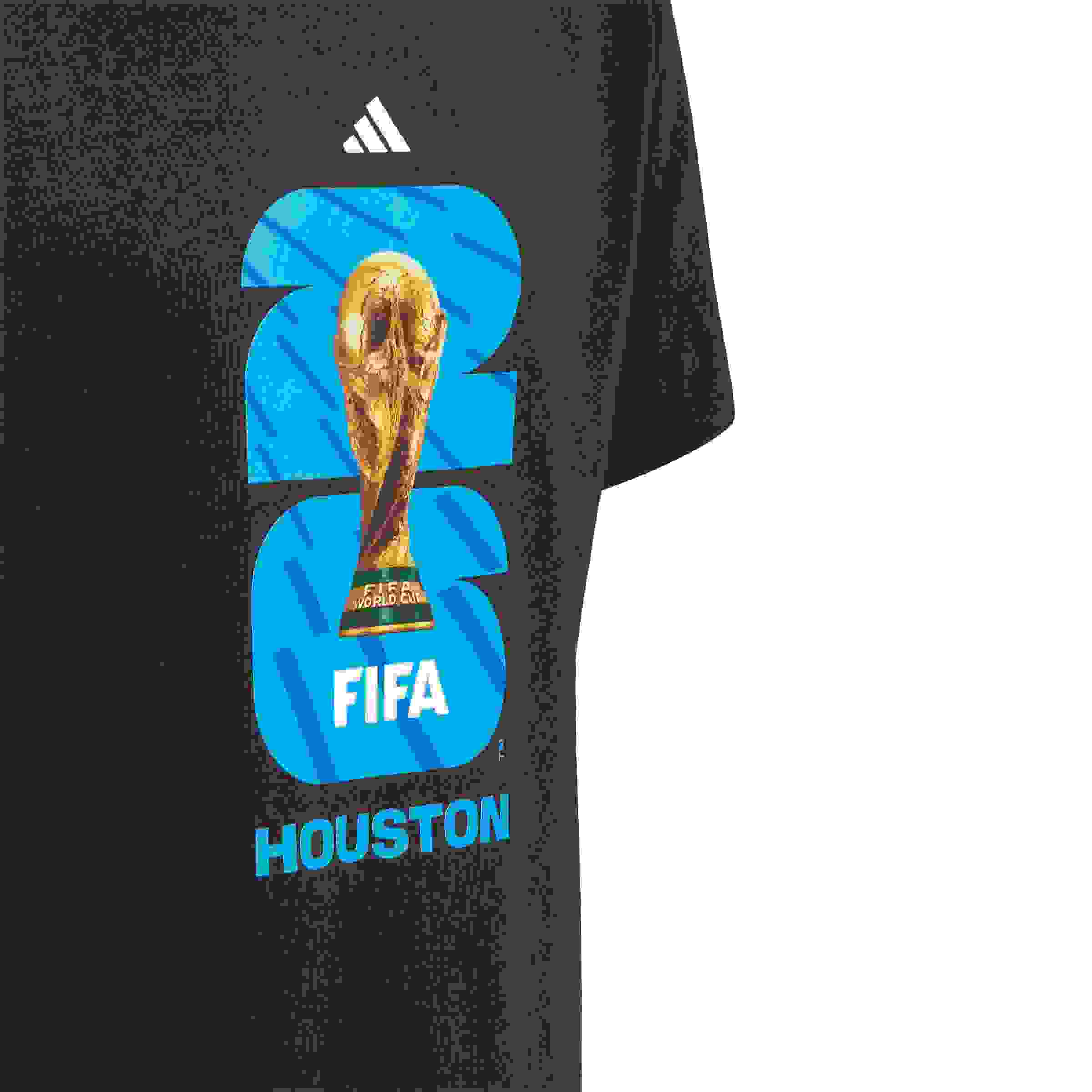 adidas FIFA World Cup 26 Host City Houston Big Kids' Black Graphic T-Shirt